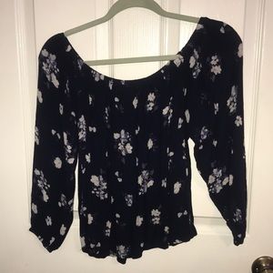 Off the shoulder floral top